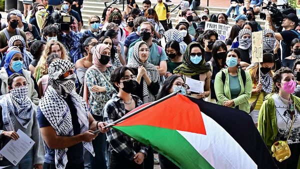 A video did not show UCLA students shouting we want Jewish genocide.