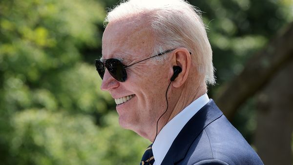 Users joked on social media about a fake post created as a joke making it appear as if President Joe Biden had said he was stroking his genitals.